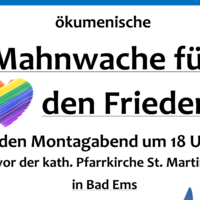 Mahnwache für den Frieden