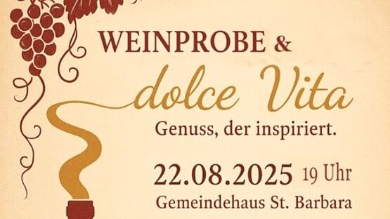 Einladung zur Weinprobe und Mehr