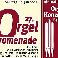 Orgelpromenade am 24. Juli